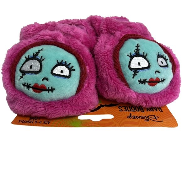 Disney Nightmare Before Christmas Sally Baby Booties Slippers Sz 0-6 Months New - Picture 1 of 12